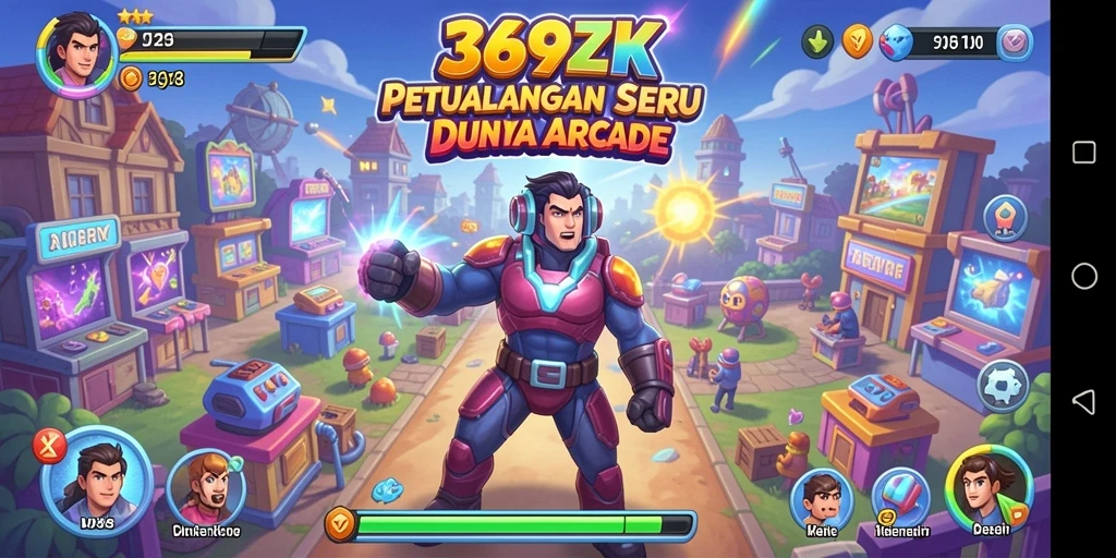 Screenshot gameplay seru dari 369ZK, menunjukkan aksi permainan Arcade yang menarik.