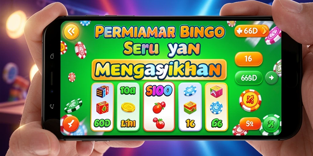Gameplay Bingo yang seru dan menarik di 66D.