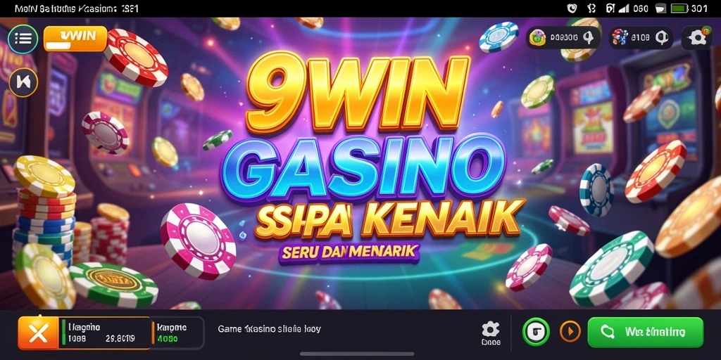 Screenshot utama 9WIN menampilkan gameplay seru di kasino.