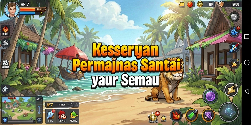 Tampilan menarik dan gameplay menenangkan dari API77.