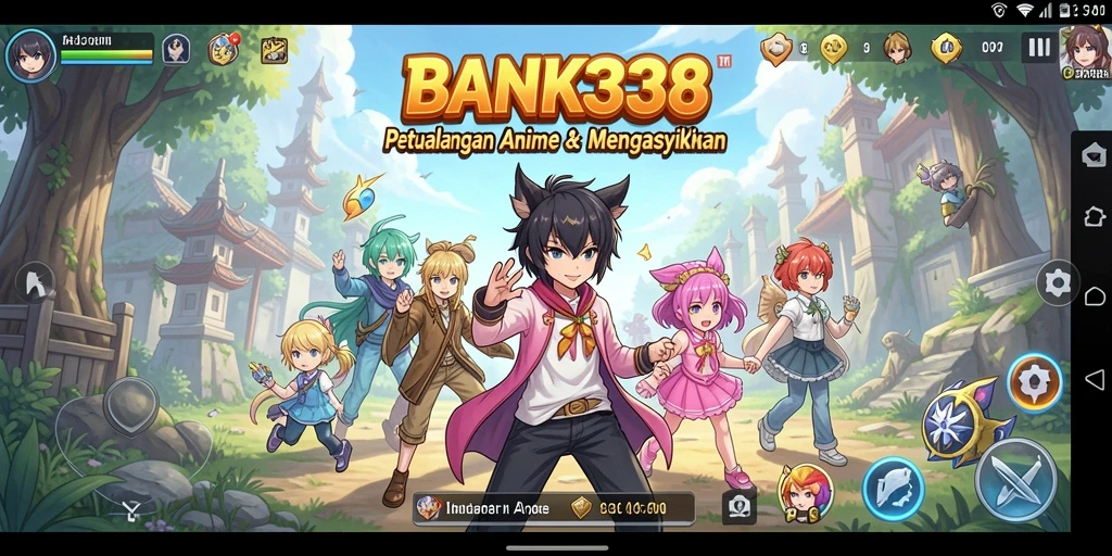 Tampilan gameplay BANK338 yang memukau dengan karakter Anime dinamis.