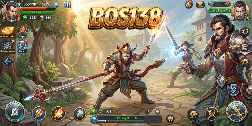 Tampilan gameplay menarik dengan strategi pertempuran yang mendalam.