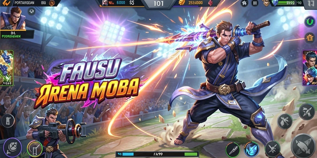 Tampilan seru dari gameplay FA99 yang penuh strategi.