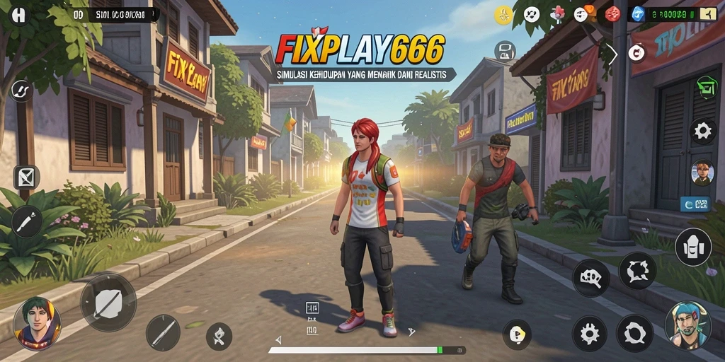 Tangkapan layar gameplay FIXPLAY666 menampilkan aktivitas simulasi yang seru dan interaktif.