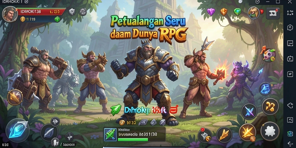 Tampilan gameplay RPG yang memukau dari IDRHOKI138.