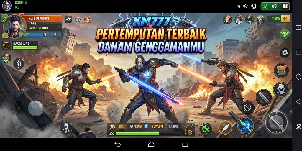 Gameplay Battle Royale seru dan mendebarkan di KM777.