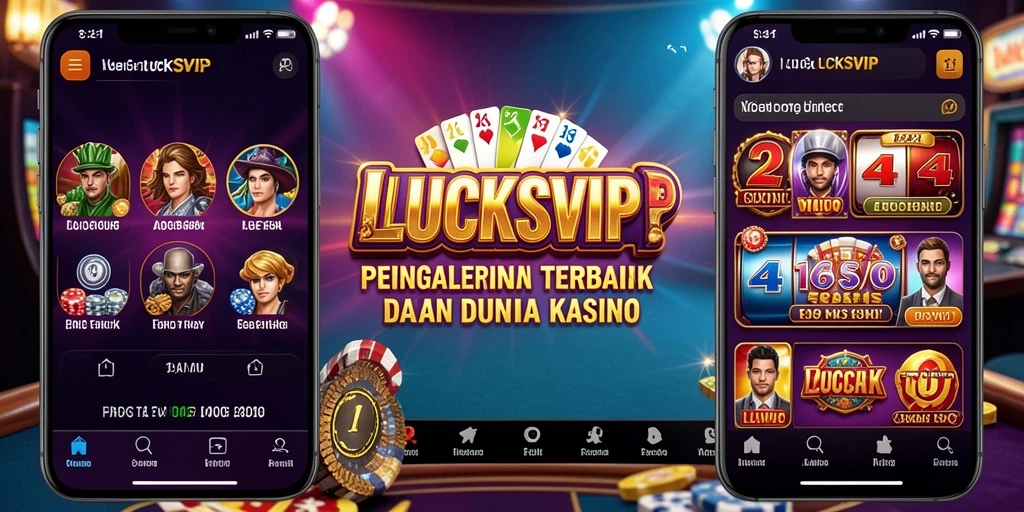 Tampilan utama LUCKSVIP dengan gameplay Kasino yang menarik.
