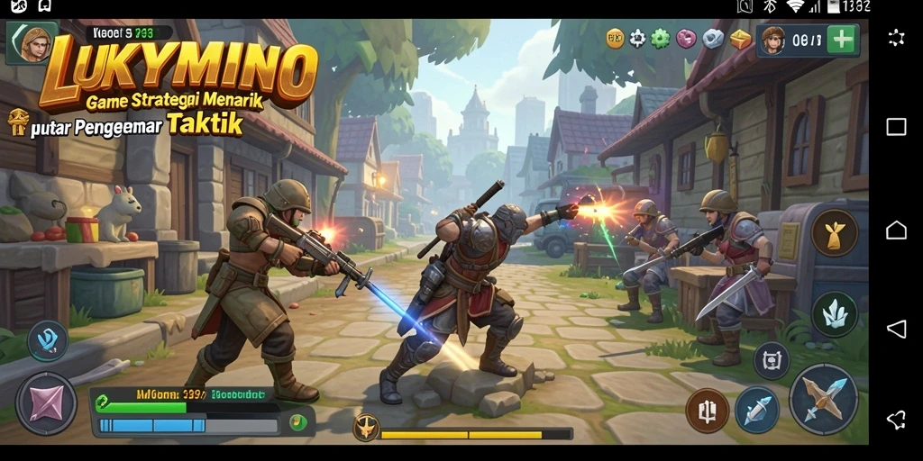 Gameplay seru LUKYMINO dengan strategi yang brilian.