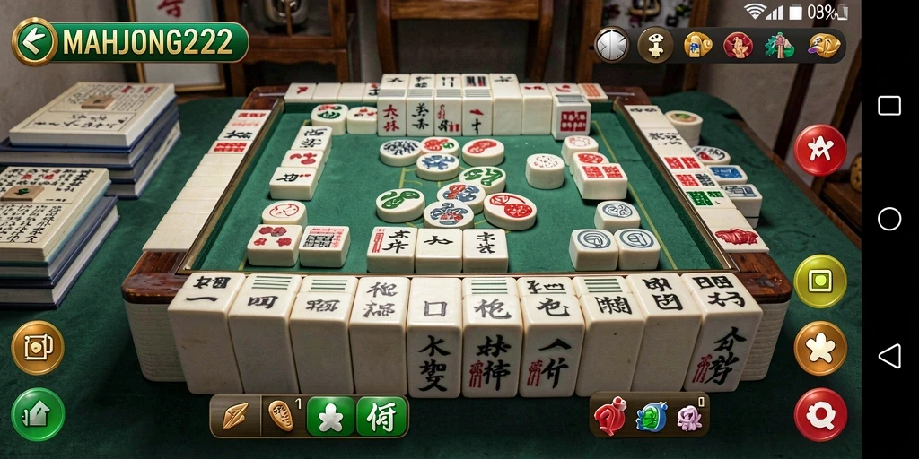 Tampilan menawan dari gameplay MAHJONG222 yang menarik.