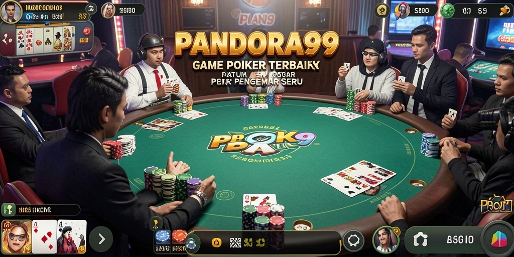 Tampilan screenshot PANDORA99 yang menampilkan keseruan permainan Poker.