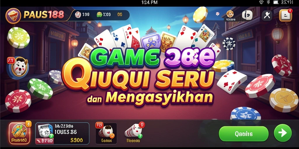 Tampilan gameplay QiuQiu yang seru dan interaktif.