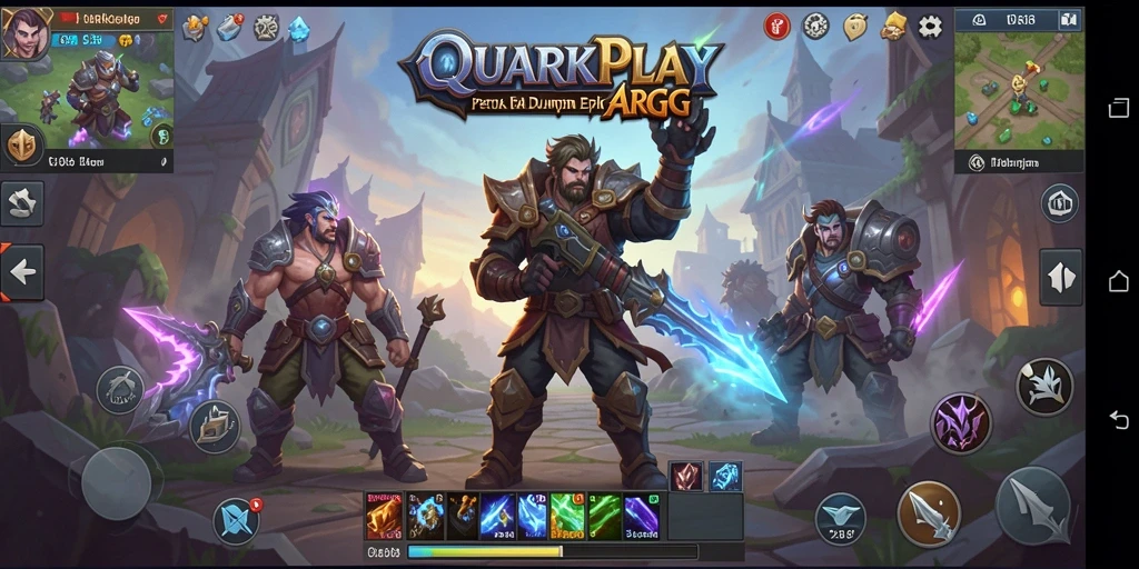 Tampilan epik pertarungan dan eksplorasi dalam QUARKPLAY.