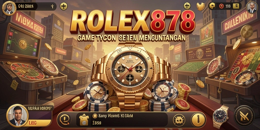 Screenshot gameplay ROLEX878 menampilkan keseruan mengelola bisnis.