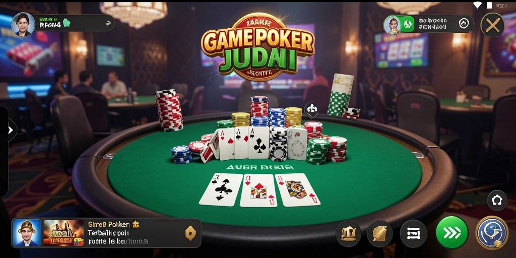 Tampilan gameplay Poker seru dan mendebarkan di RR44.