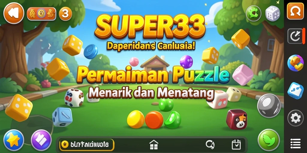 Screenshot gameplay <strong>SUPER33</strong> menampilkan tantangan teka-teki yang menarik.
