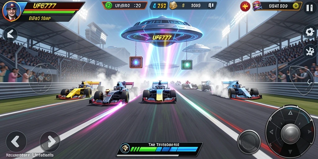 Tampilan gameplay Racing yang mendebarkan dan menyenangkan di UFO777.